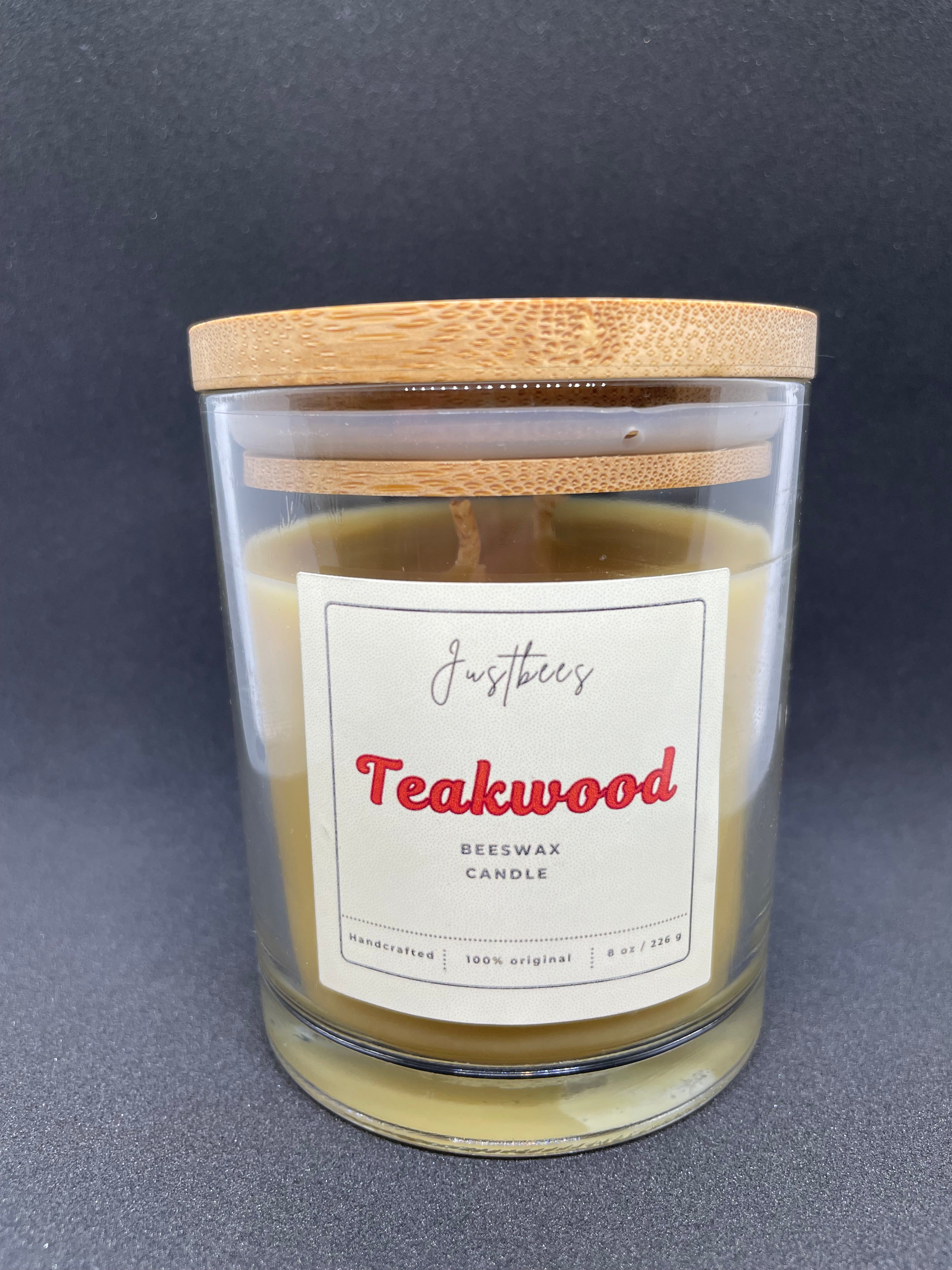 Teakwood Beeswax Candle