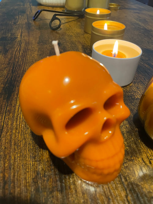 Beeswax Skull Head