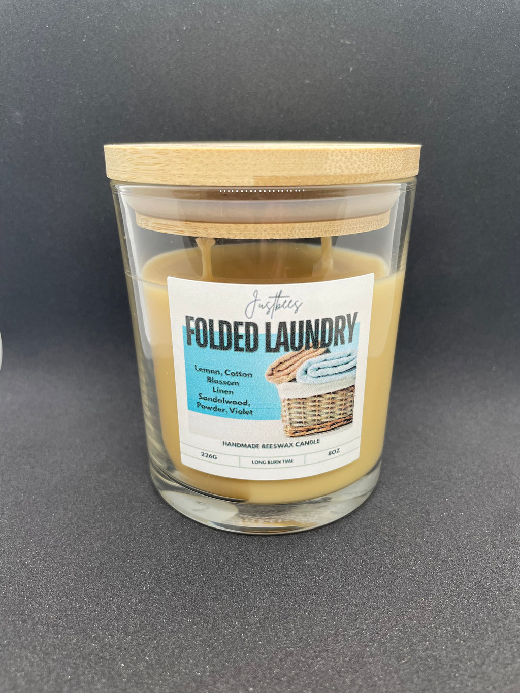 Clean Scented Beeswax Candle