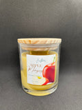 Apple Mahogany Scented Beeswax Candle