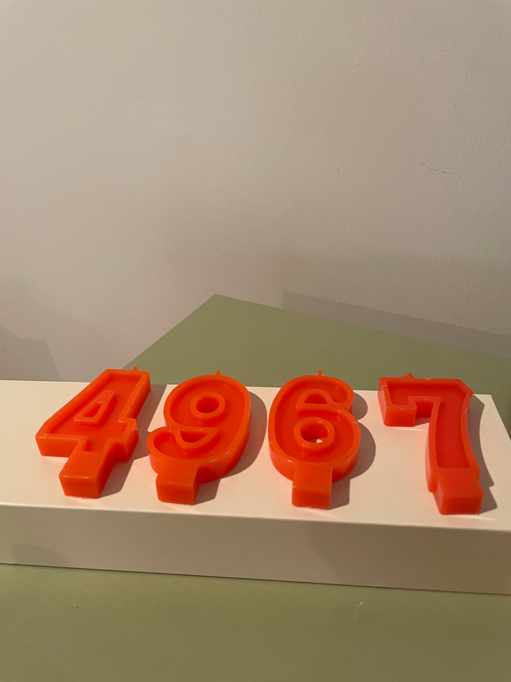 Beeswax Candle Number