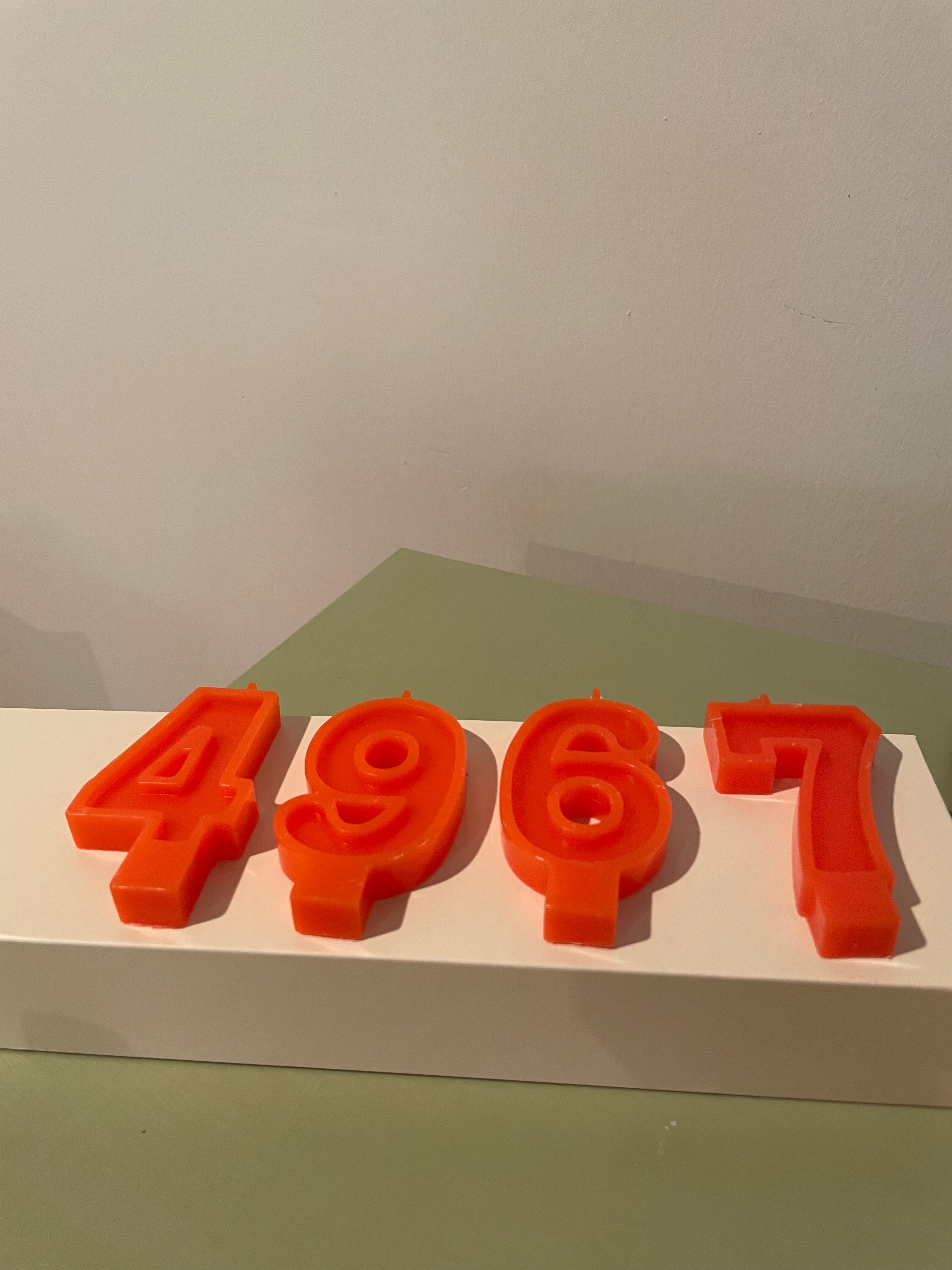 Beeswax Candle Number