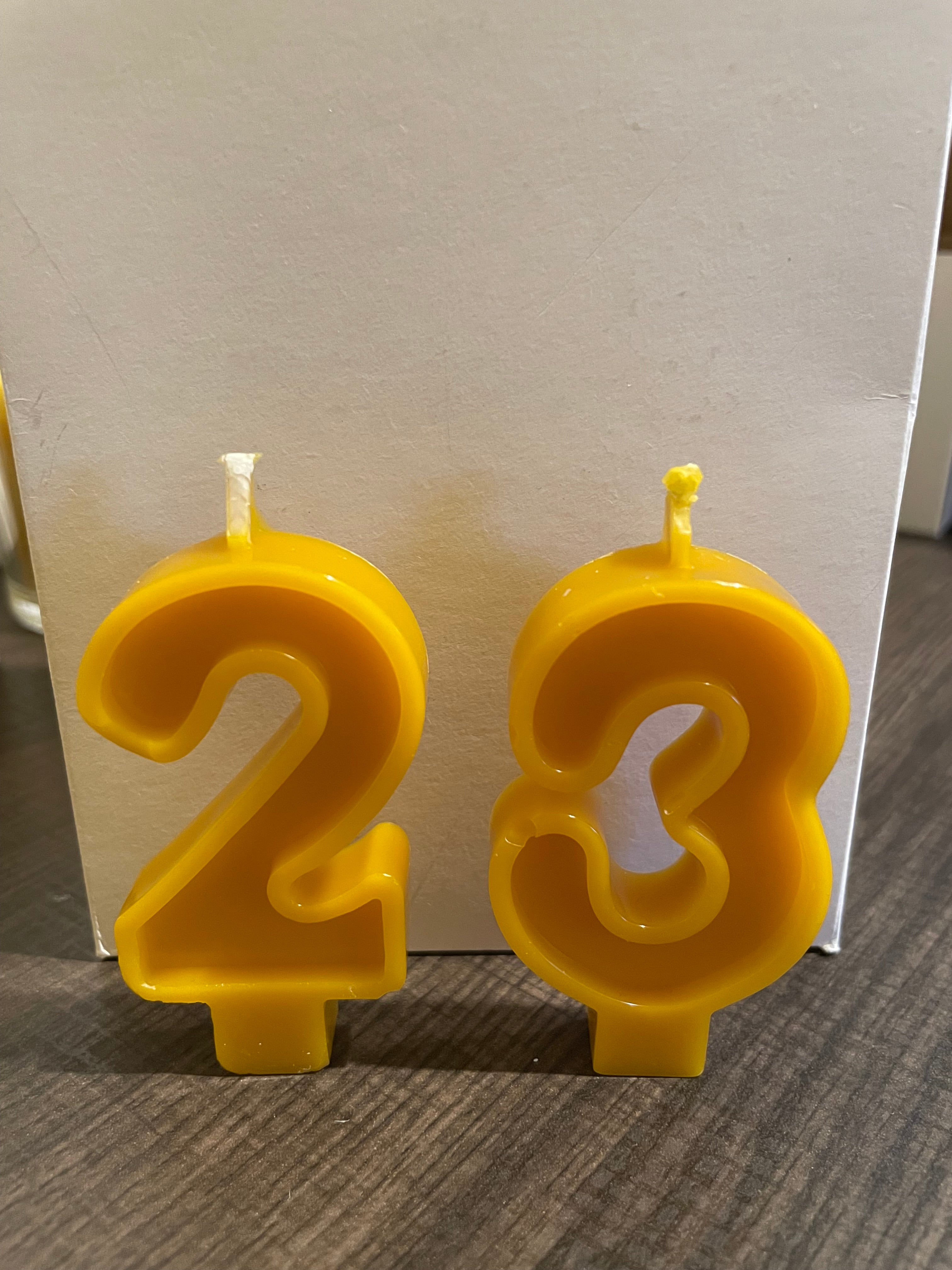 Beeswax Candle Number