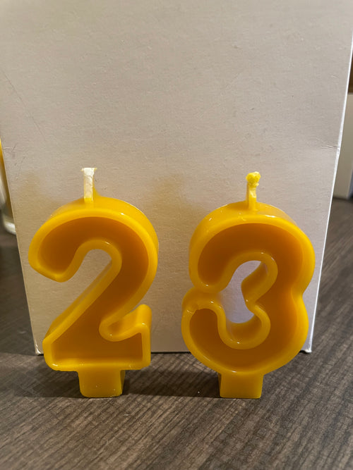 Beeswax Candle Number