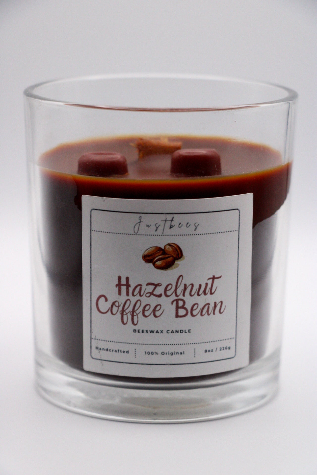 Hazelnut Coffee Bean Beeswax Candle