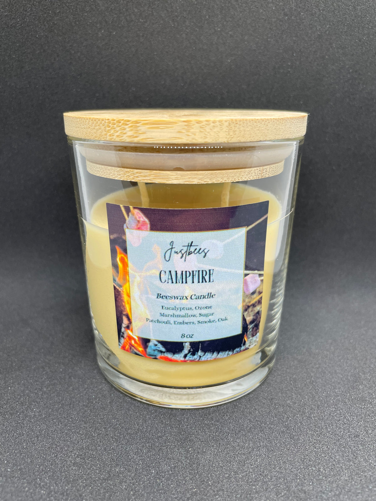 Campfire Scented Beeswax Candle