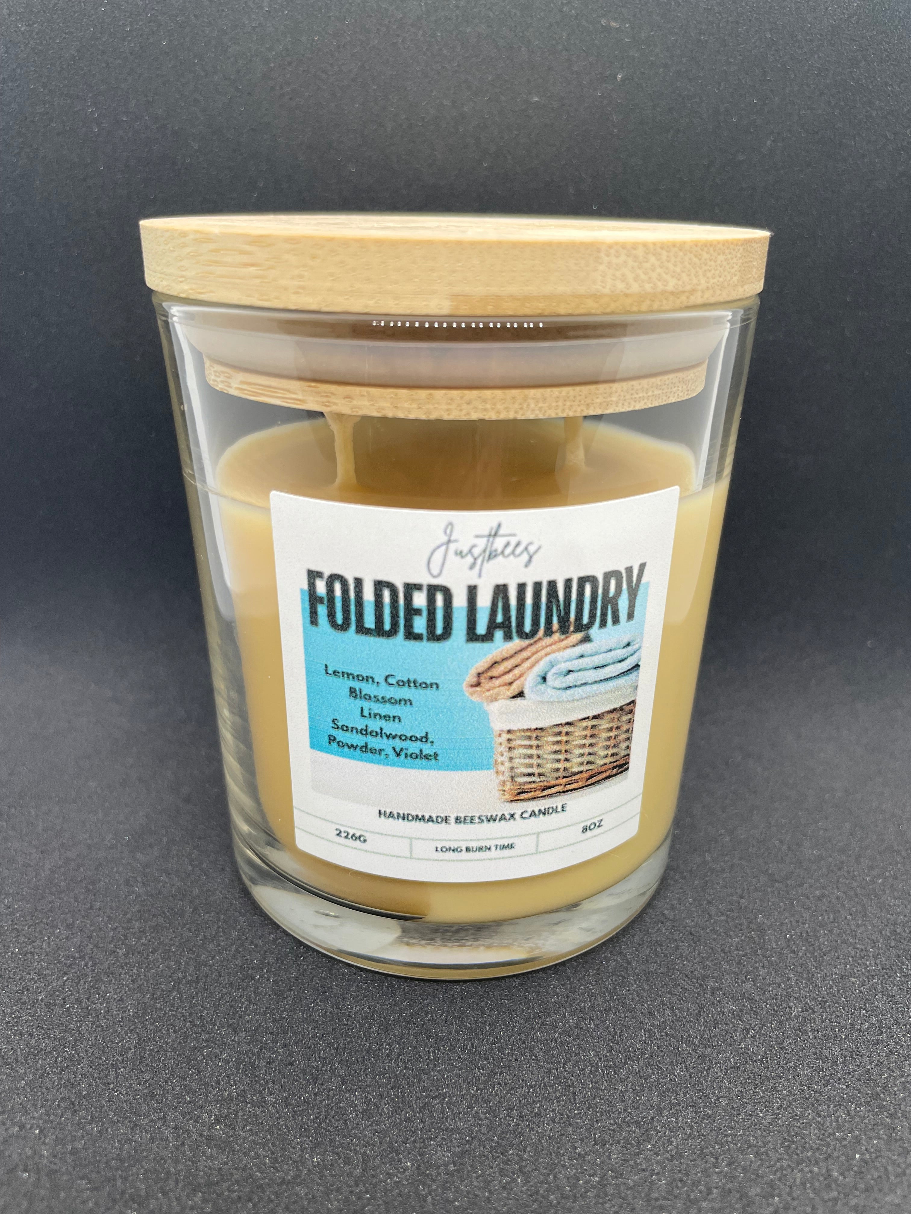 Clean Scented Beeswax Candle