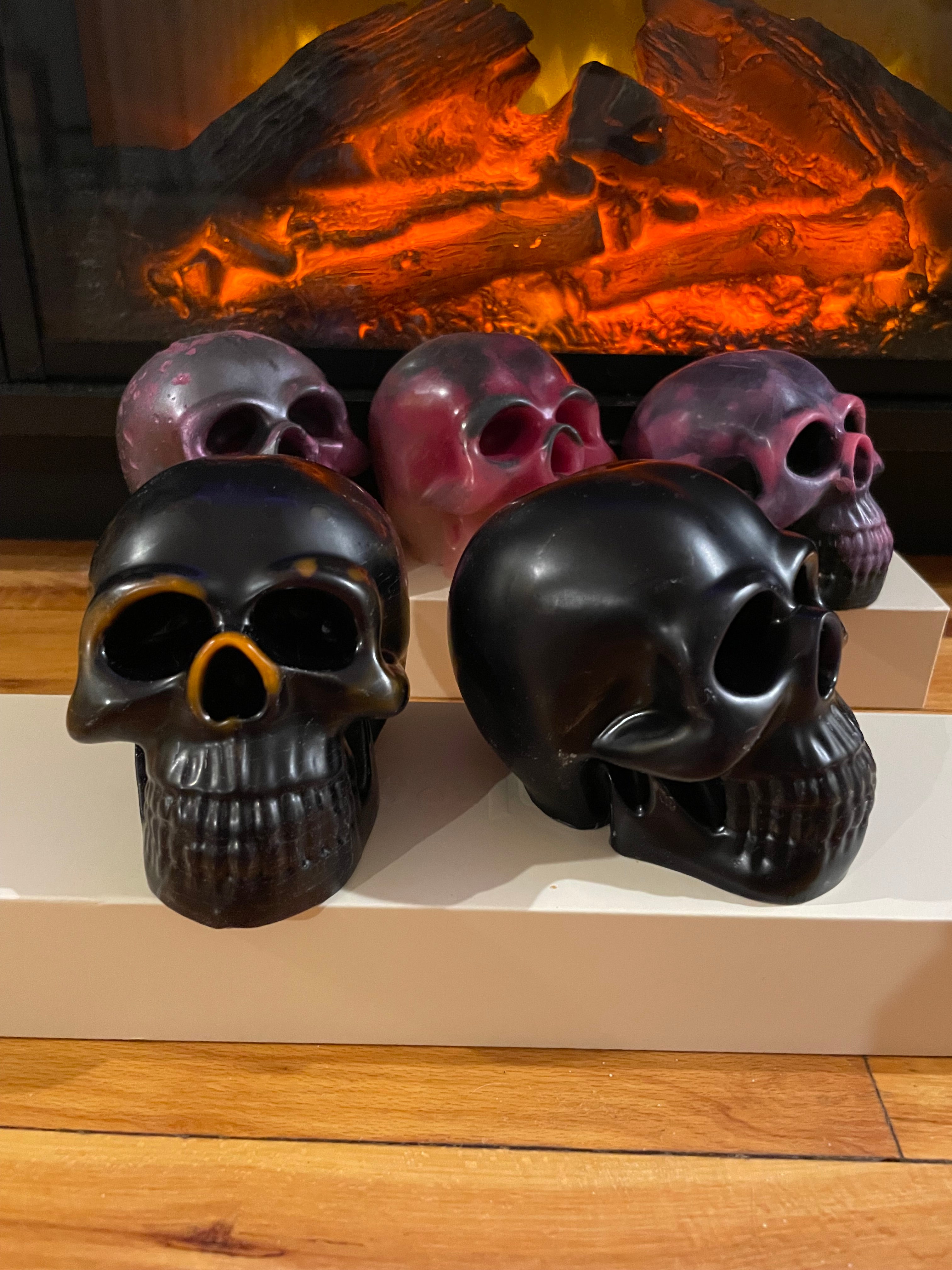 Beeswax Skull Head
